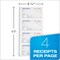 Adams Money and Rent Receipt Book, 2-Part Carbonless, 5-1/4" x 11", Spiral Bound, 200 Sets per Book, 4 Receipts per Page (SC1152)